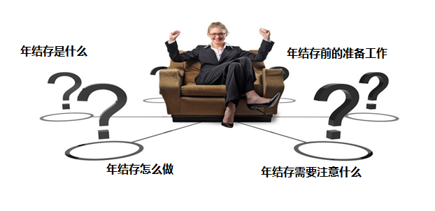 年结存后会清除经营历程的所有单据和统计查询表的明细数据;年结后的年末数据＝下一年度期初数据;帐套处于开账前状态。